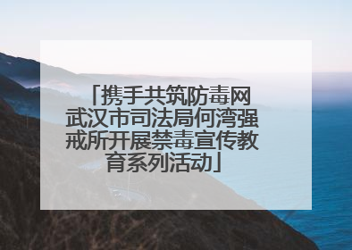 携手共筑防毒网 武汉市司法局何湾强戒所开展禁毒宣传教育系列活动