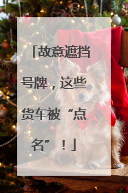 故意遮挡号牌，这些货车被“点名”！