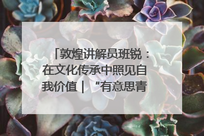 敦煌讲解员班锐：在文化传承中照见自我价值｜“有意思青年”高校公益计划