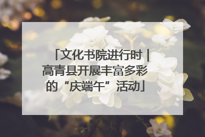 文化书院进行时｜高青县开展丰富多彩的“庆端午”活动