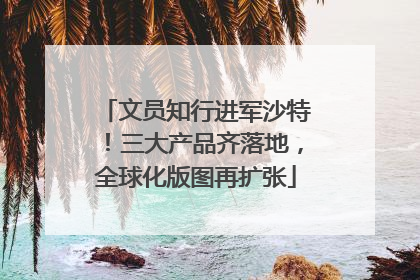 文员知行进军沙特！三大产品齐落地，全球化版图再扩张