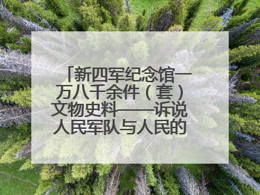新四军纪念馆一万八千余件（套）文物史料——诉说人民军队与人民的血脉相连
