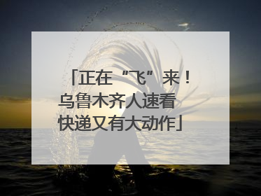 正在“飞”来！乌鲁木齐人速看 快递又有大动作