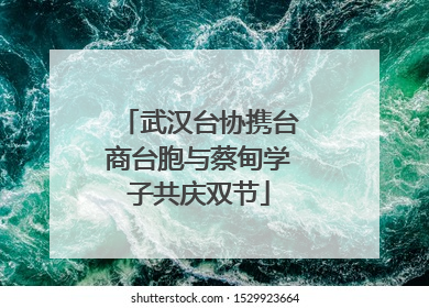 武汉台协携台商台胞与蔡甸学子共庆双节