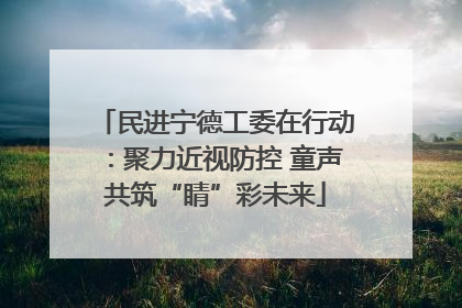 民进宁德工委在行动：聚力近视防控 童声共筑“睛”彩未来