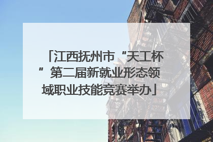 江西抚州市“天工杯”第二届新就业形态领域职业技能竞赛举办