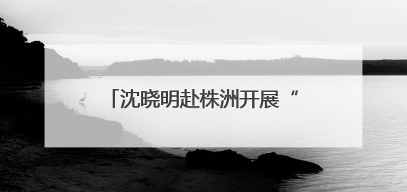 沈晓明赴株洲开展“七一”走访慰问并为基层党支部讲党课