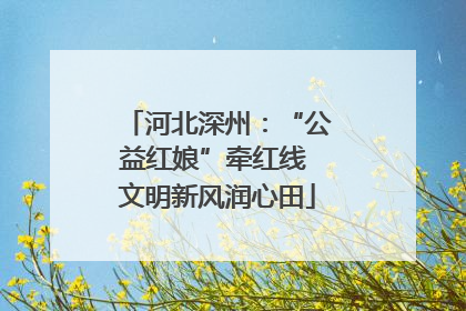 河北深州：“公益红娘”牵红线 文明新风润心田