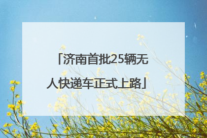 济南首批25辆无人快递车正式上路