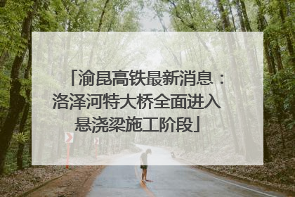 渝昆高铁最新消息：洛泽河特大桥全面进入悬浇梁施工阶段