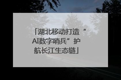 湖北移动打造“AI数字哨兵”护航长江生态链