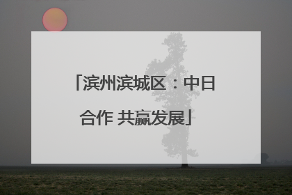 滨州滨城区：中日合作 共赢发展