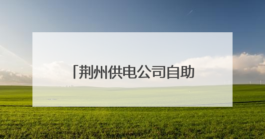荆州供电公司自助终端进社区 居民家门口就近办电