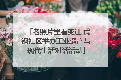 老照片里看变迁 武锅社区举办工业遗产与现代生活对话活动