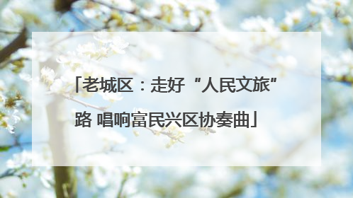 老城区：走好“人民文旅”路 唱响富民兴区协奏曲