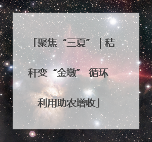 聚焦“三夏”｜秸秆变“金墩” 循环利用助农增收