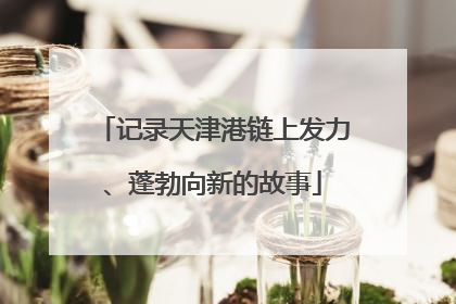 记录天津港链上发力、蓬勃向新的故事