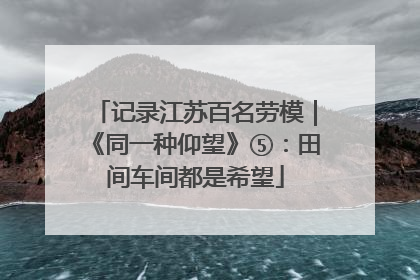 记录江苏百名劳模｜《同一种仰望》⑤：田间车间都是希望