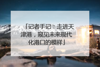 记者手记：走进天津港，窥见未来现代化港口的模样