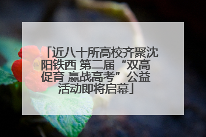 近八十所高校齐聚沈阳铁西 第二届“双高促育 赢战高考”公益活动即将启幕