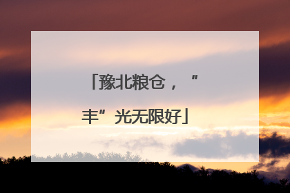 豫北粮仓，“丰”光无限好