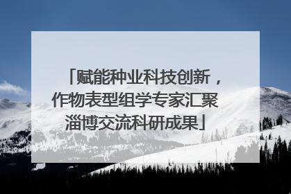 赋能种业科技创新，作物表型组学专家汇聚淄博交流科研成果