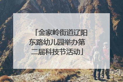 金家岭街道辽阳东路幼儿园举办第二届科技节活动