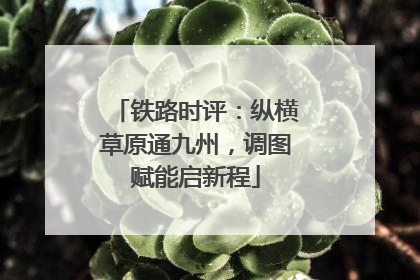 铁路时评：纵横草原通九州，调图赋能启新程