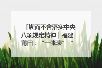 锲而不舍落实中央八项规定精神｜福建莆田：“一张表”“一张图”为基层减轻“数字负担”