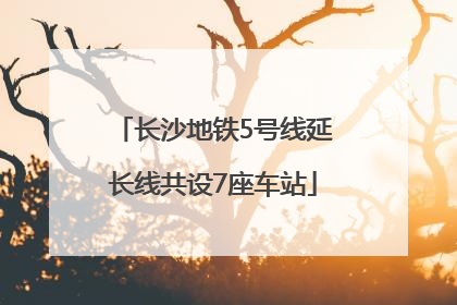 长沙地铁5号线延长线共设7座车站