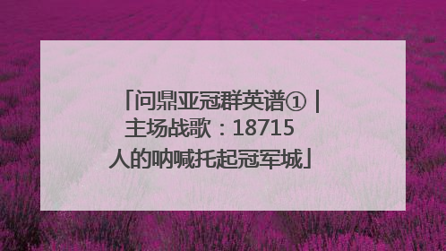 问鼎亚冠群英谱①｜主场战歌：18715人的呐喊托起冠军城