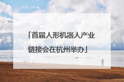 首届人形机器人产业链接会在杭州举办