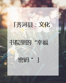 齐河县：文化书院里的“幸福密码 ”