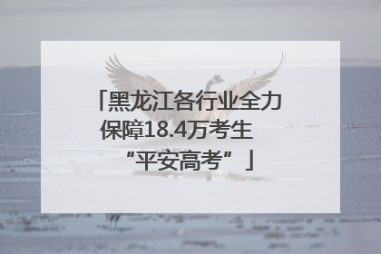 黑龙江各行业全力保障18.4万考生“平安高考”