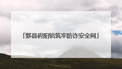 黟县碧阳镇筑牢防诈安全网