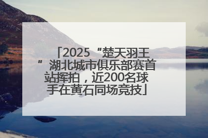2025“楚天羽王”湖北城市俱乐部赛首站挥拍，近200名球手在黄石同场竞技
