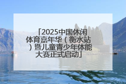 2025中国休闲体育嘉年华（衡水站）暨儿童青少年体能大赛正式启动