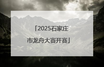 2025石家庄市龙舟大赛开赛