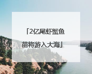 2亿尾虾蟹鱼苗将游入大海
