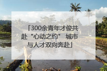 300余青年才俊共赴“心动之约” 城市与人才双向奔赴