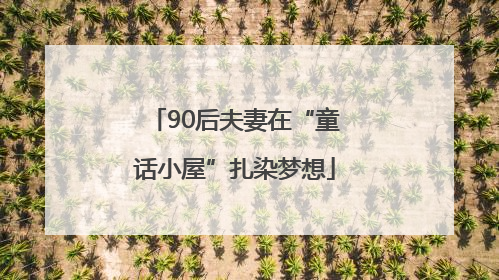 90后夫妻在“童话小屋”扎染梦想
