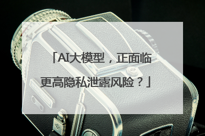 AI大模型，正面临更高隐私泄露风险？