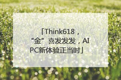 Think618，“金”喜发发发，AIPC新体验正当时